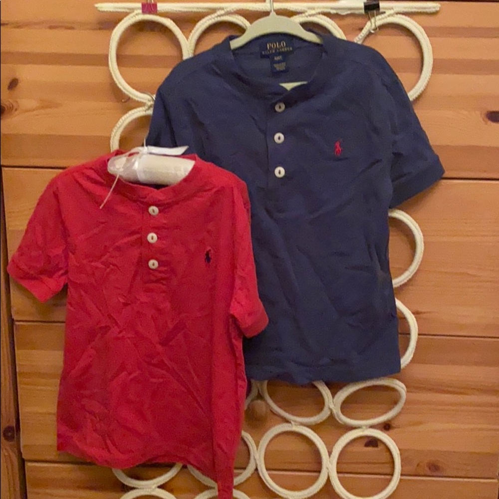 RL boys 3 button henley